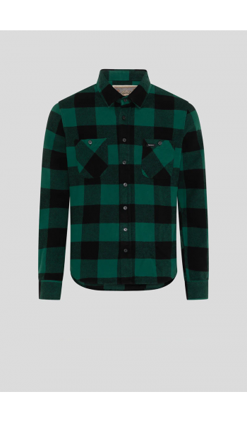 РУБАШКА ДЕНВЕР 2 зеленый/черный