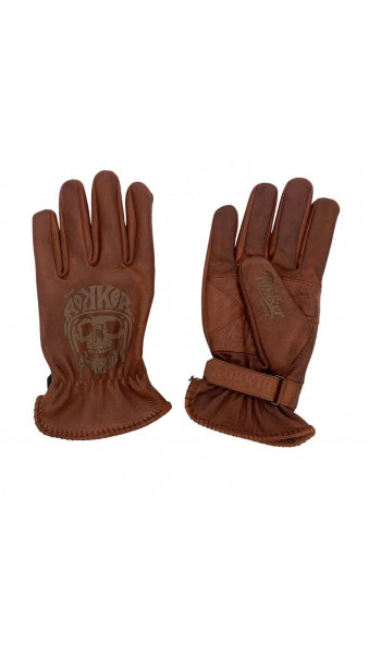 ПЕРЧАТКИ ТАТУ ЧЕРЕП КОРИЧНЕВЫЕ