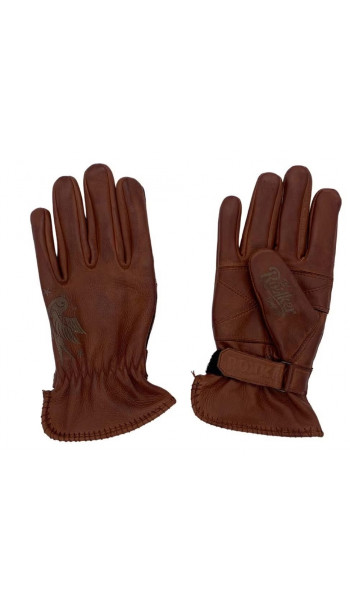 ПЕРЧАТКИ ТАТУ БЁРД КОРИЧНЕВЫЕ