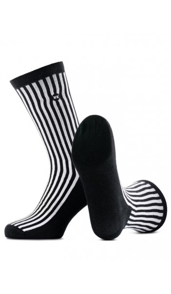 Носки Длинные Полоски Белые
