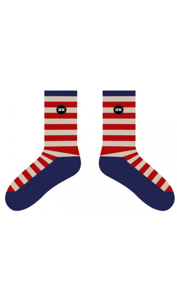 Носки Полосы Синие/Красные
