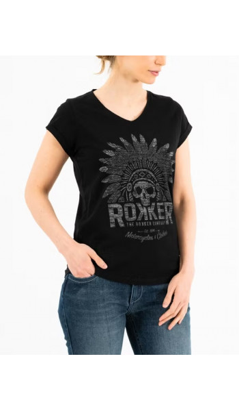 ФУТБОЛКА ИНДИАН БОННЕТ женская черная